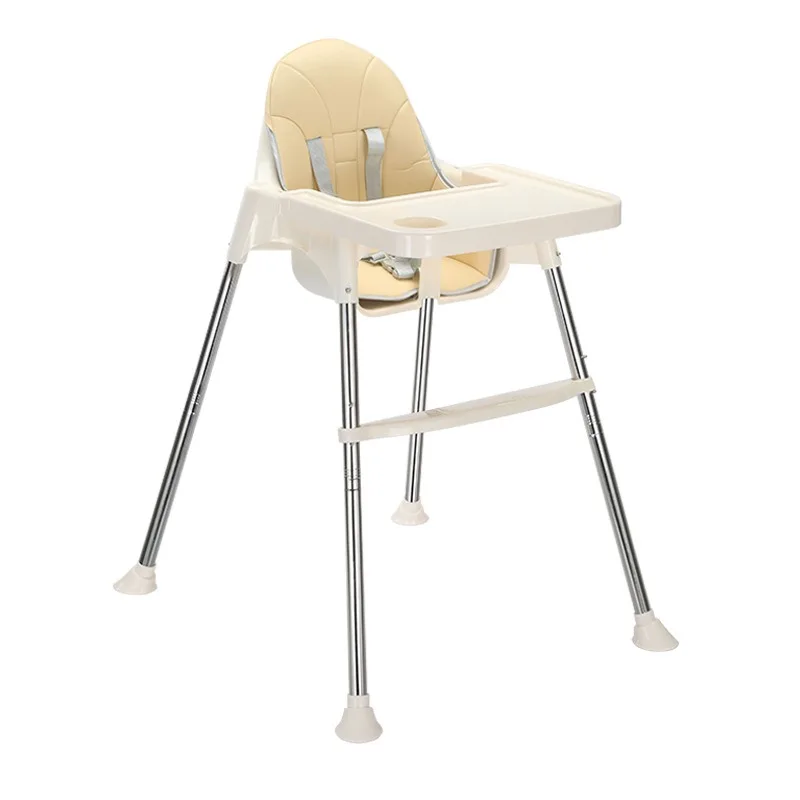 

High Quality Portable Folding Children's High Chair Adjustable Height Kids Dining Table Kit Hot Sell Feeding 0-12 Months