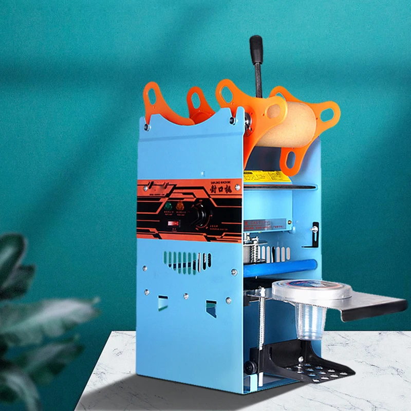 

220V Commercial Manual Cup Sealer Cup Sealing Machine 9.5CM Caliber Bubble Tea Machine Milk Soy Milk Cup Sealing Machine