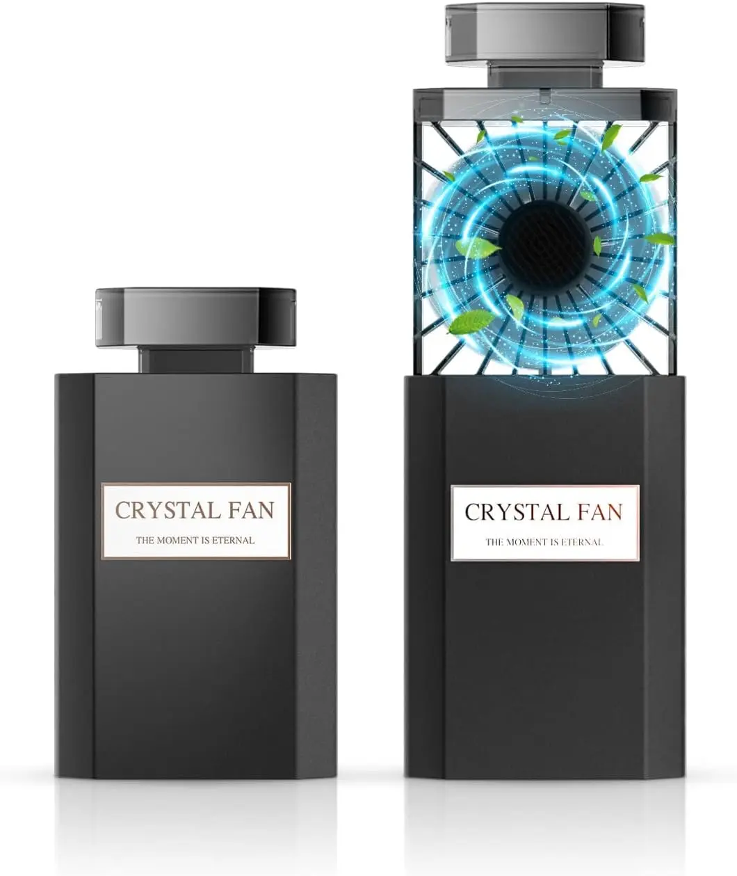 

Crystal Stone Handheld Fan, Mini Rechargeable 3 Speeds, Perfume Diffuser, Portable for Travel Makeup