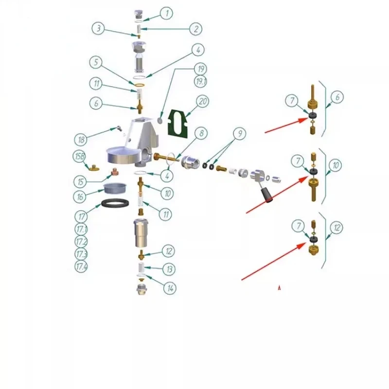 Coffee Machine Brewing Head, High-temperature Resistant Gasket Accessories, Applicable to Expobar E61