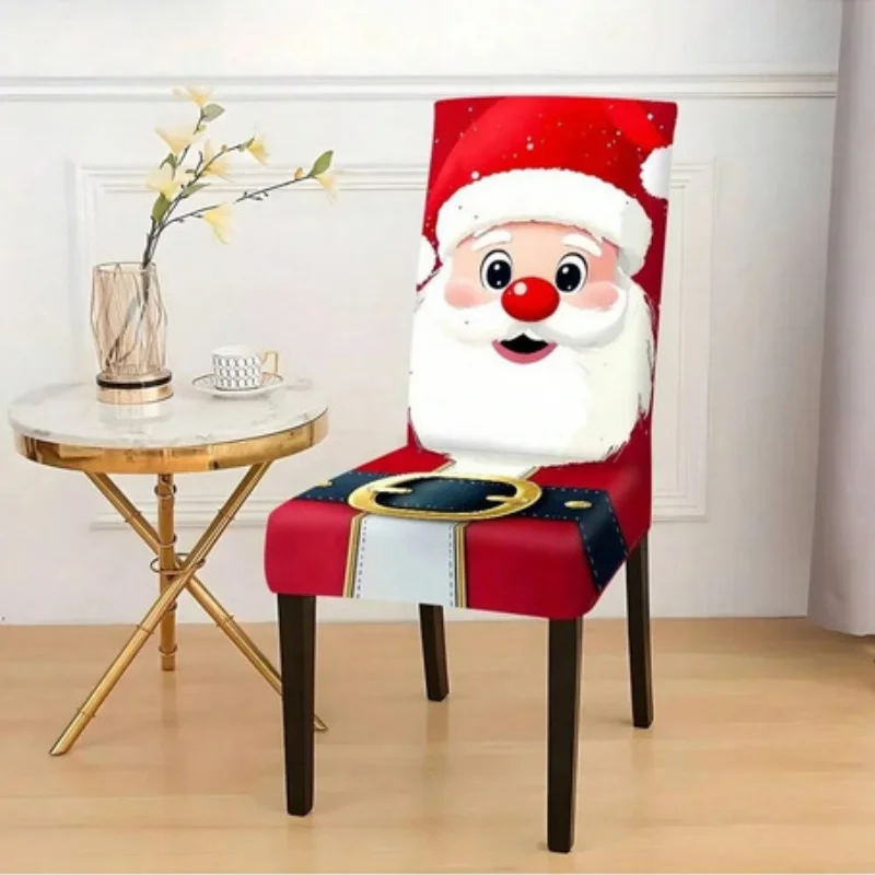 6pcs Santa Claus Family Christmas Chair Covers