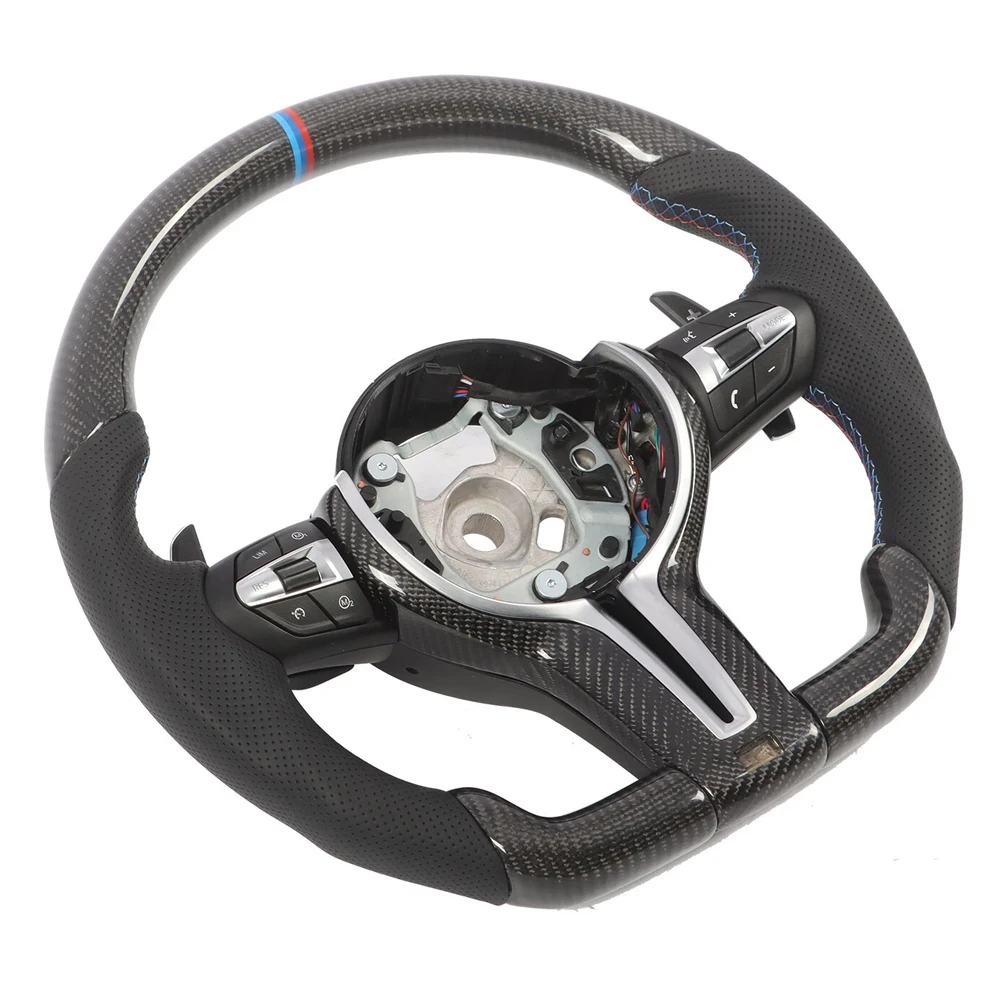 جديد جودة سيارة ألياف الكربون عجلة القيادة دائم لسيارات BMW F30 F32 F20 F87 F80 F82 F21 F22 M2 M3 M4 M5 عجلة توجيه سيارة