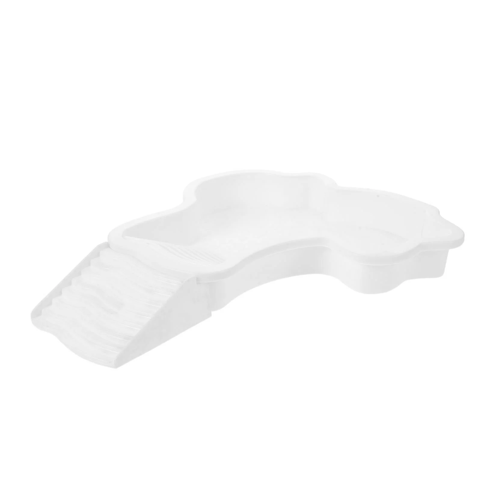 Reptile Water Ramp Pool - Large Turtle Resting Terrace - Easy Clean Habitat Accessory for Tortoise Swimming and Basking -