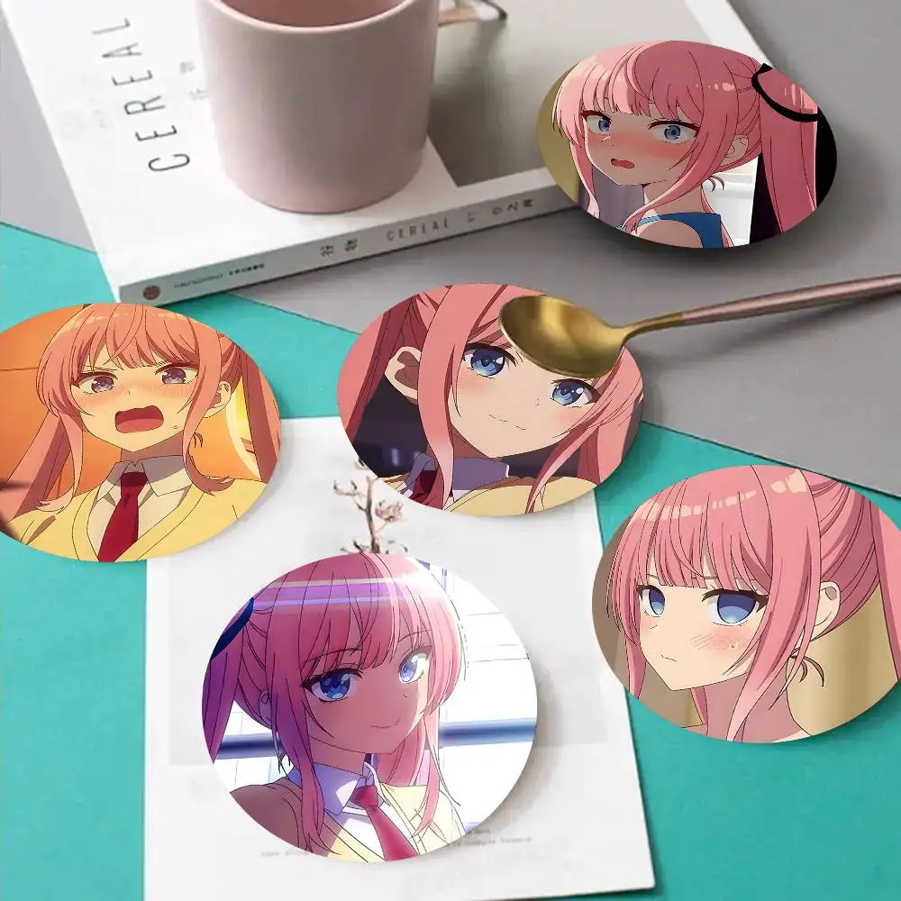 1pc Nene Himekawa Anime Characters Wooden Coaster Colour Printing Cup Mat Home Desk Decoration Gifts