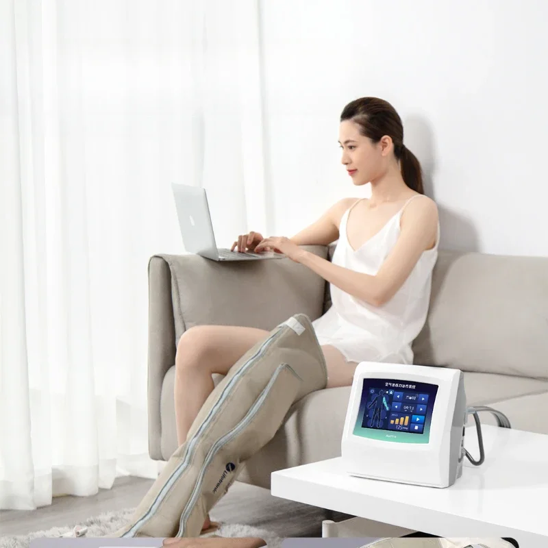 

Lymphedema Air Wave Pressure Therapy Machine Varicose Veins Massager