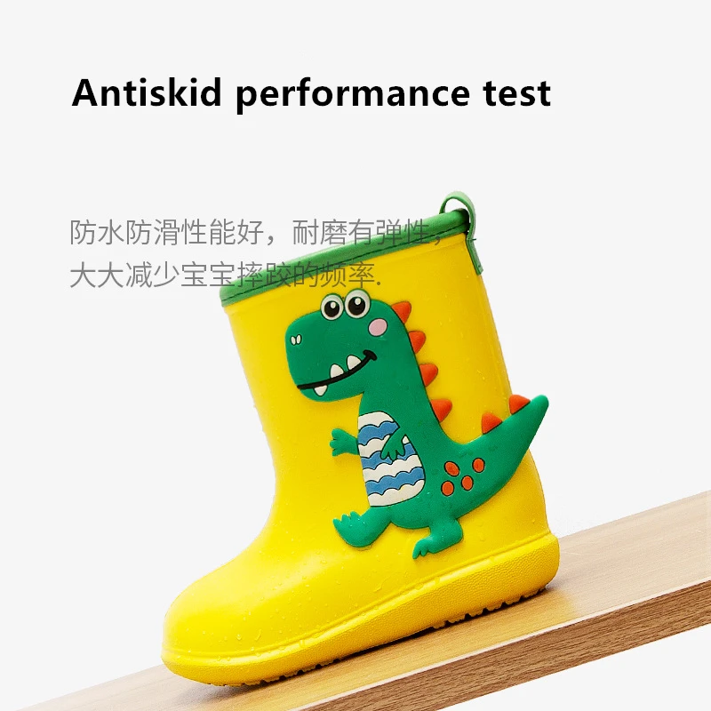 Kids Rain Boots Cartoon Unicorn Baby Boys Girls Rainboots Outdoor Water Shoes Waterproof Rubber Rain Shoes Children Muck Boots