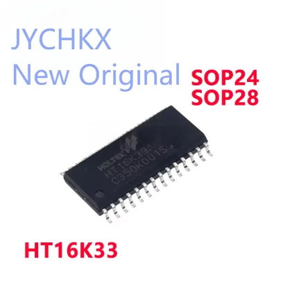 5-10PCS HT16K33 HT16K33A SOP24 HT16K33 HT16K33A SOP28 C350K001SG1 RAM map 16*8 LED controller driver chip In Stock