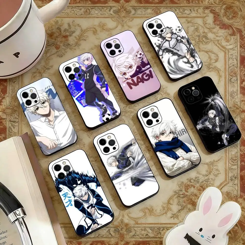 

Blue N-Nagi Seishiro Phone Case For iPhone 17, 16,15,14,13,12,11 Plus,Pro Max, Others Soft Black Cover