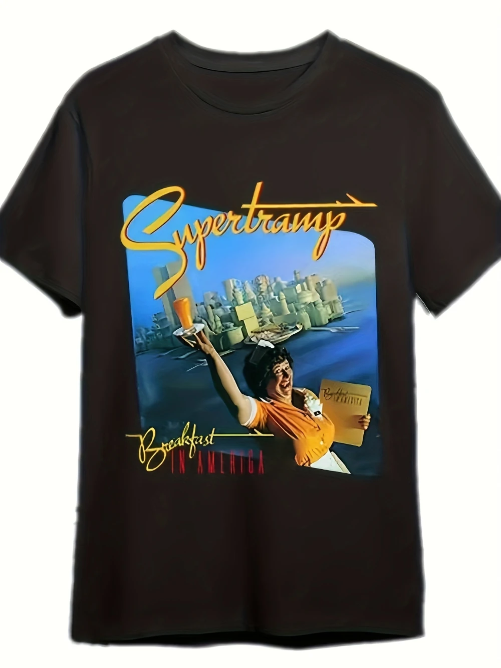 Camiseta gráfica Retro de los años 50 Supertramp para hombre, tela suave y cómoda, diseño inspirado en los años 60/70 con logotipo de Supertramp