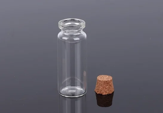 DIY wish bottle Containers transparent cork glass bottle 10*18*5mm 12*24*6mm 22*50*12.5mm 22*28*12.5mm