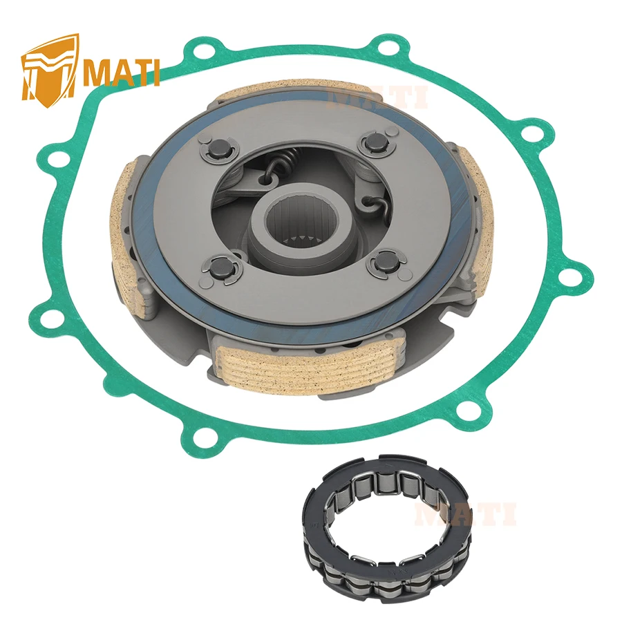 

M MATI Wet Clutch Carrier & One Way Bearing w/ Gasket For Yamaha Bruin Grizzly Wolverine 350 YFM350 2004-2012 5UH-16620-00-00