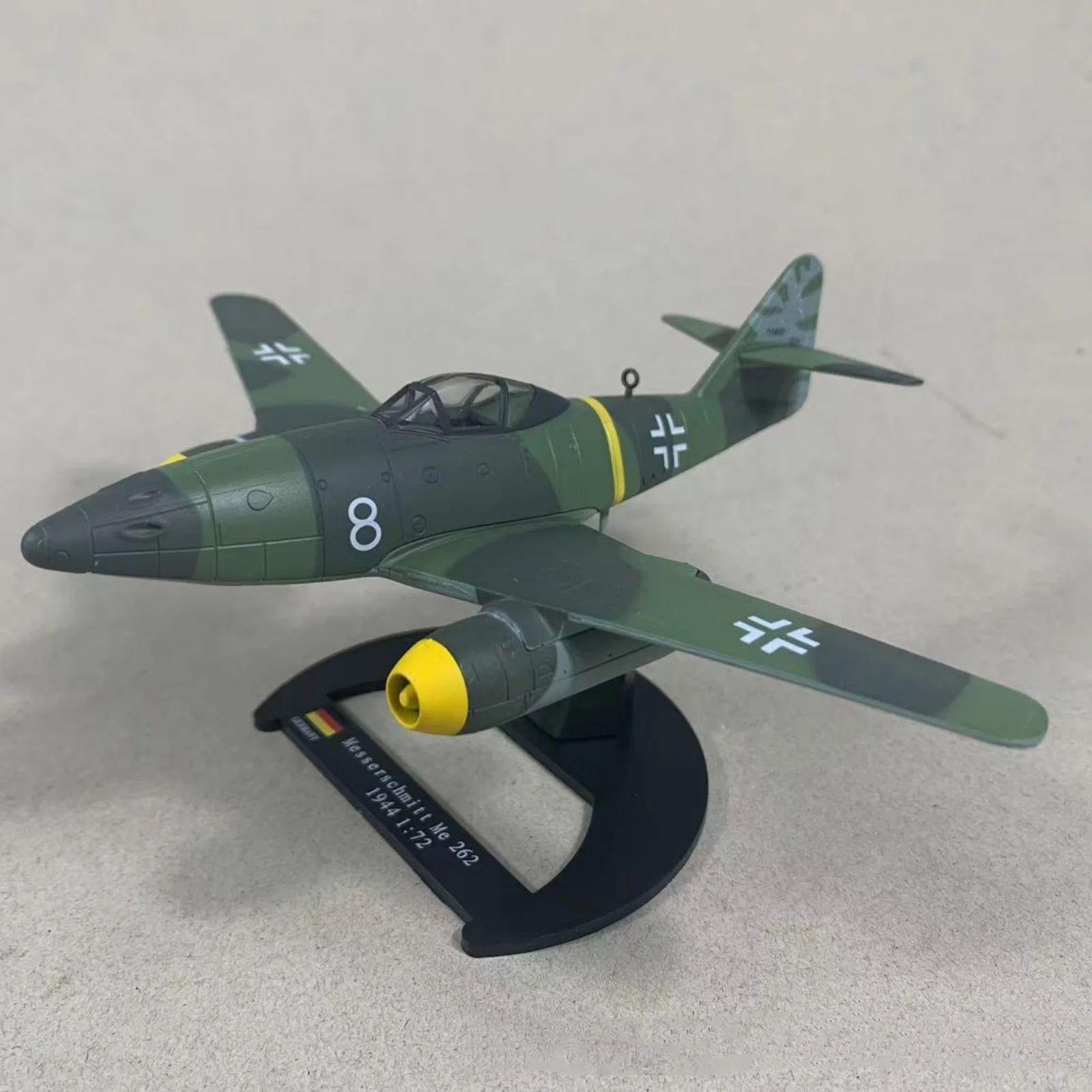 1 مجموعة 15 سنتيمتر دييكاست 1/72 مقياس الحرب العالمية الثانية الألمانية Messerschmitt Me-262 مقاتلة سبيكة عسكرية معدنية نموذج طائرة ث/حامل ديكور هدية