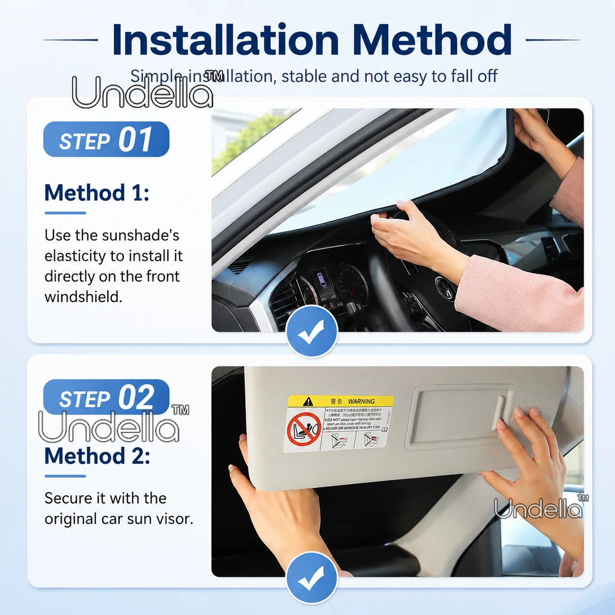 Für BYD ATTO 2 2026 2027 2025 Faltbare Auto-Sonnenblende für die Frontscheibe, Wärmeisolierende Abdeckung, Anti-UV-Innenausstattung – Detail 6