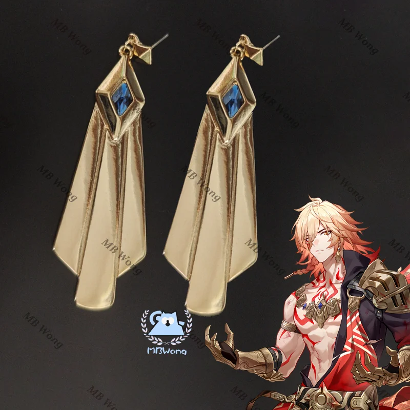 Game Honkai: Star Rail Mydei Cosplay Prop Ear stud Ear clip Mydei Accessory Ornaments For Hallowmas Party Adult Women Men