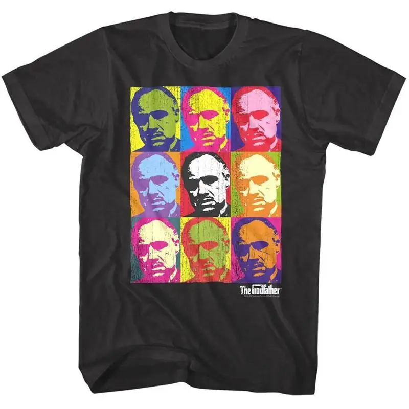 Pate Warhol Don Corleone Herren T-Shirt Marlon Brando Pop Art Mafia Film Top