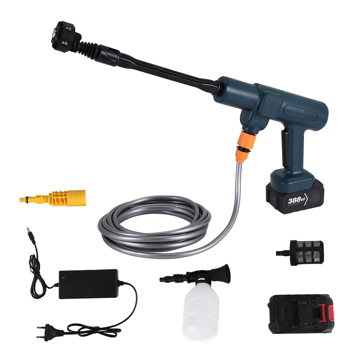 

15Bar Brushless Electric High Pressure Washer Water Tool Cordless Car Washer Cleaning Garden for Battery EU Plug