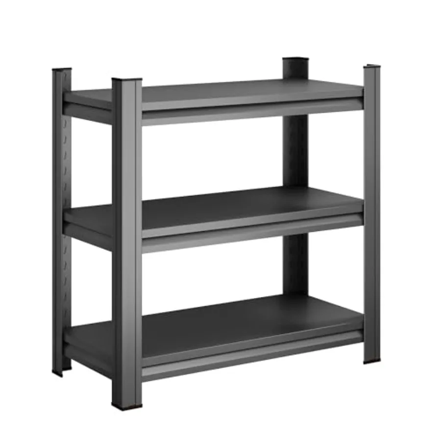 

3-Tier Metal Storage Organizer Shelf 5-10 Gallon Fish Tank Stand and Small Reptile Cage Rack Multi-Use Shelf for Home Office Bl