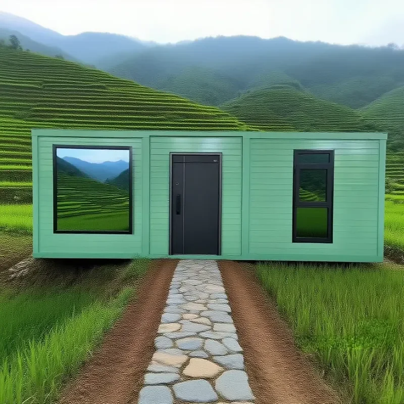 for 20ft 40ft Double Wing Expansion Container Foldable Outdoor Temporary Room Portable Expandable Storage Shed for Export