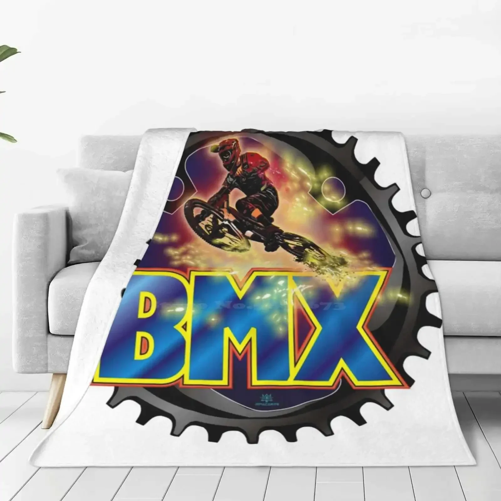 

BMX Extreme HighQuality Soft Throw Blanket for Bed or Sofa Comfortable Essential with Cool Street Style