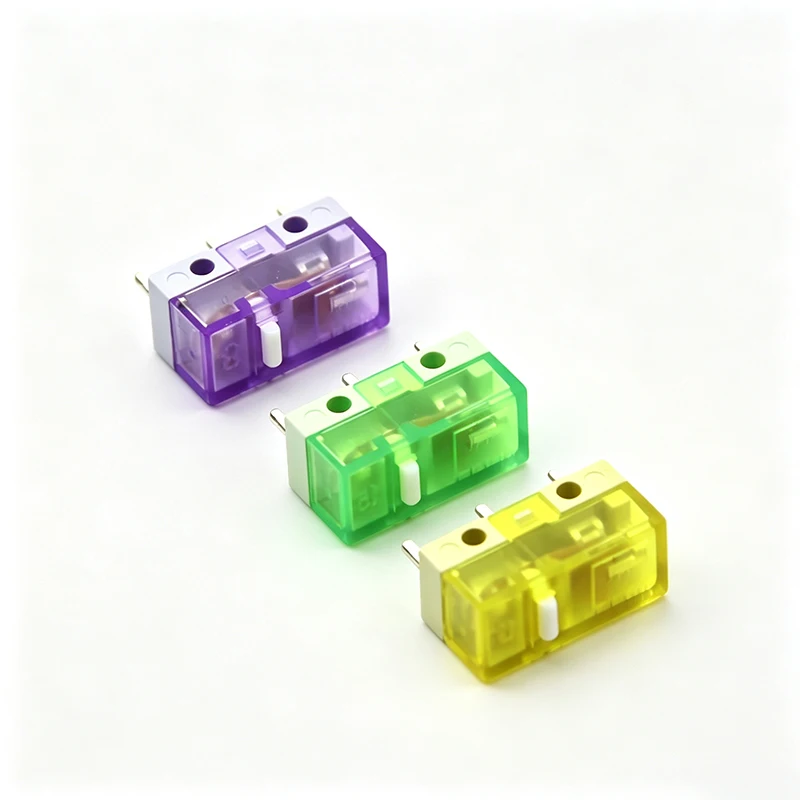 2024 HUANO Original Micro Switch with Transparent Shell And White Dot 120 Million Clicks Lifespan for Mouse Button