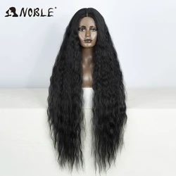 Noble Cosplay Synthetic Lace Wigs For Black Women Long Curly Hair 42 Inch Cosplay Blonde Ombre Lace Front Wig Synthetic Lace Wig