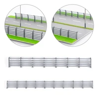 HO OO Scale Road Guardrail 20.3cm Road Scene Miniature Fence Model Grid Guard Railway Train Layout DIY Model Garden Decoration 2