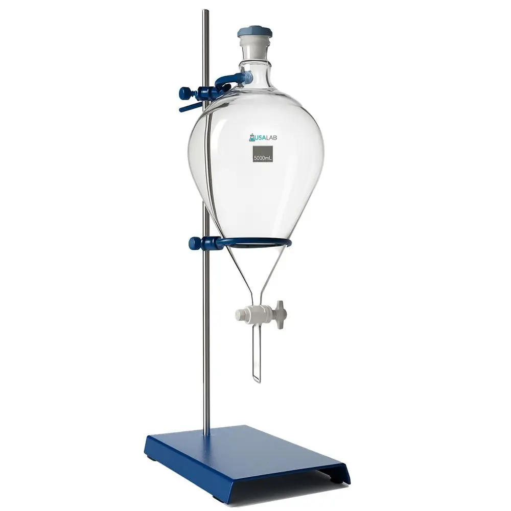 

Separatory Funnel with PTFE Valve - Various Options 1L / 2L / 5L