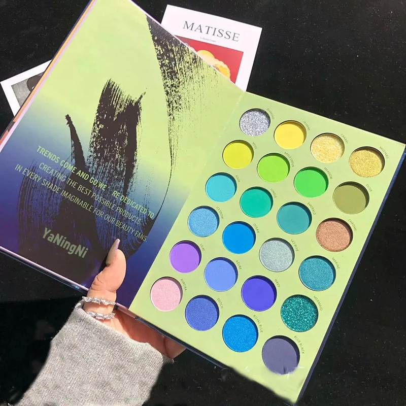 72/60 Colors Eyeshadow Palette Matte Glitter Pearlescent Powder Delicate Easy To Clear Shimmer Eye Shadow Corlorful Makeup Tool