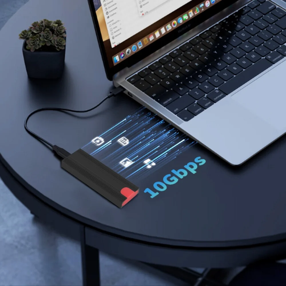 M2 NVMe SSD Enclosure 5/10Gbps PCIe SSD Box For B+M/M Key M.2 NGFF SATA SSD Tool Free USB 3.1 To Type-C Adapter Hard Disk Case