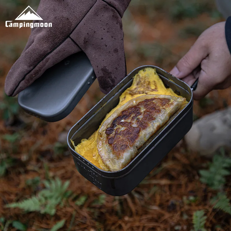 

Портативный ланчбокс CAMPINGMOON H-2013 из оксида алюминия с прямым нагревом пламенем, идеально подходит для пикников и кемпинга на природе
