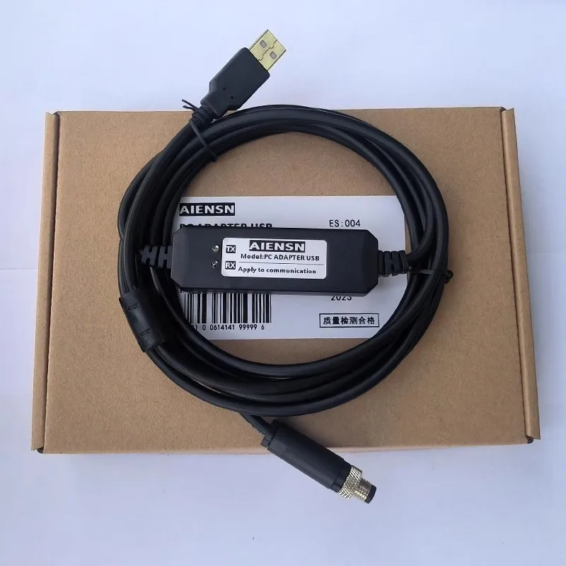 USB to M8 4-pin aviation head suitable for SICK safety controller RS232 serial communication cable