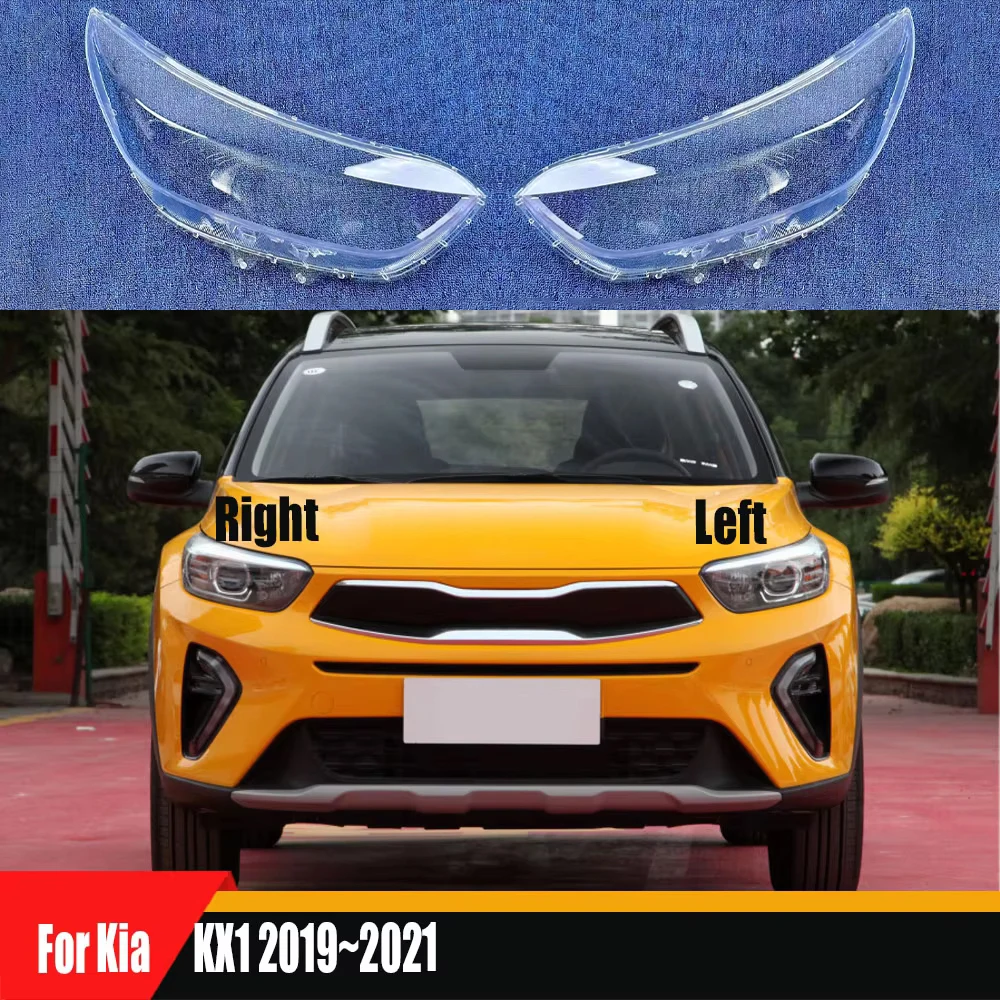 

Front Headlamp Lamp Cover Transparent Headlight Shell Lens Plexiglass Replace The Original Lampshade 2019 2020 2021 For Kia KX1