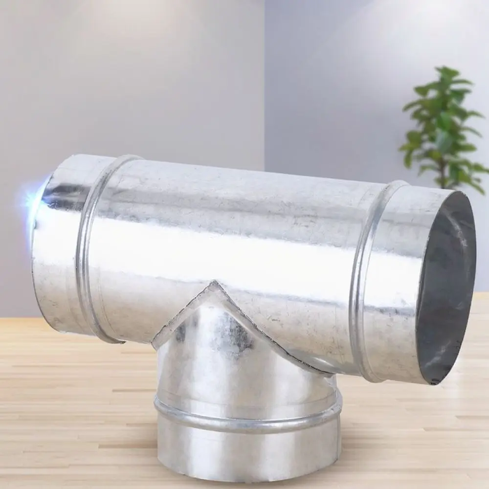 Galvanized Iron Pipe Fitting HVAC Ventilation Connector T Shape Y Type Air Flow Distributor Duct System Adapter