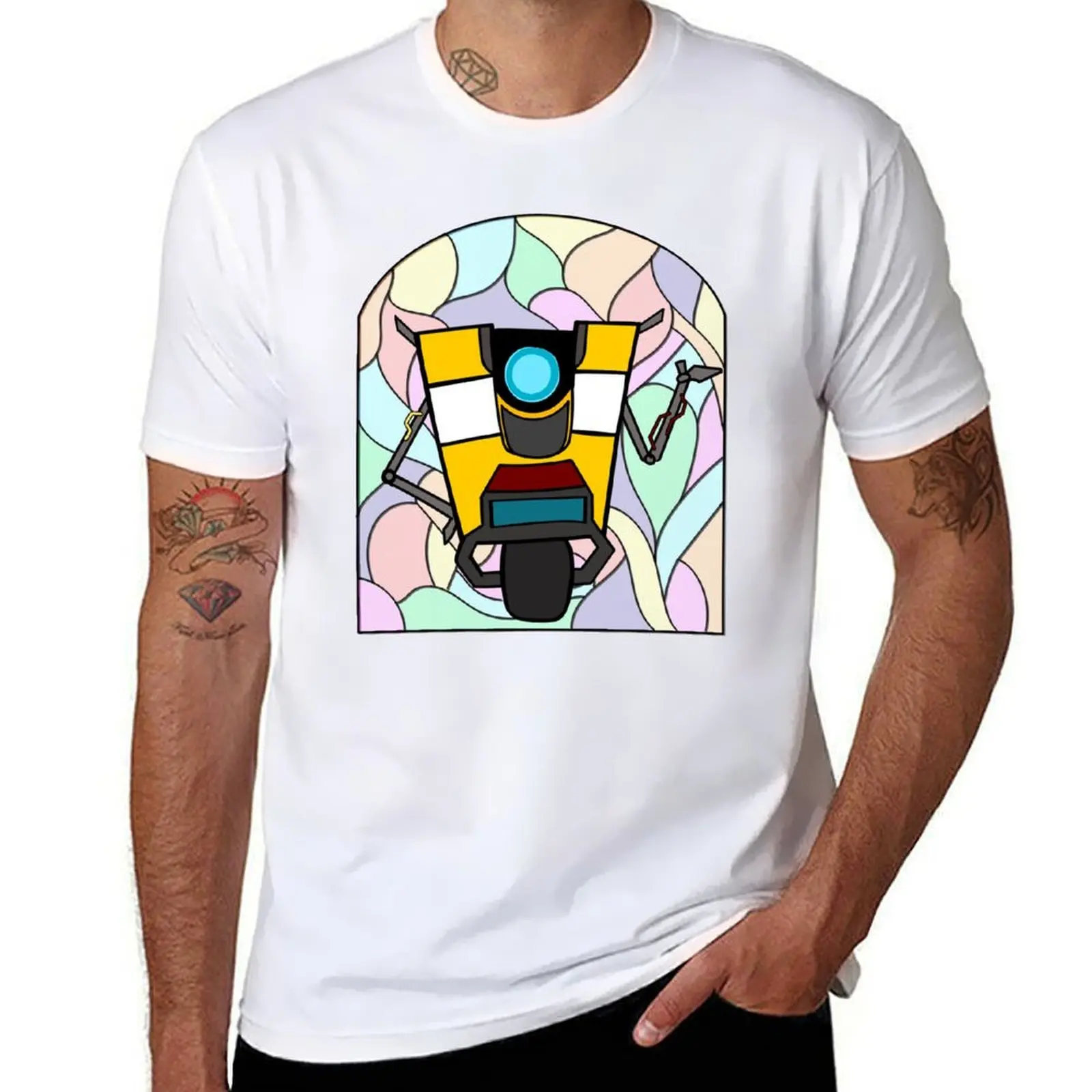 

Stained Glass Clap-Trap T-Shirt printed t shirts for man man t shirt cotton T-Shirt
