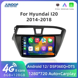 Jundof Android Radio Bluetooth per Hyundai I20 2015 2016 2017 2018 Smart Car Systems lettore multimediale Carplay navigazione GPS