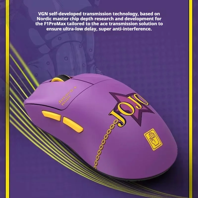 Vgn Dragonfly F1 Pro Max Jojo Co Branded Paw3395 Dual-Mode Gaming Mouse 55g Lightweight High Performance E-Sports Mouse Gift