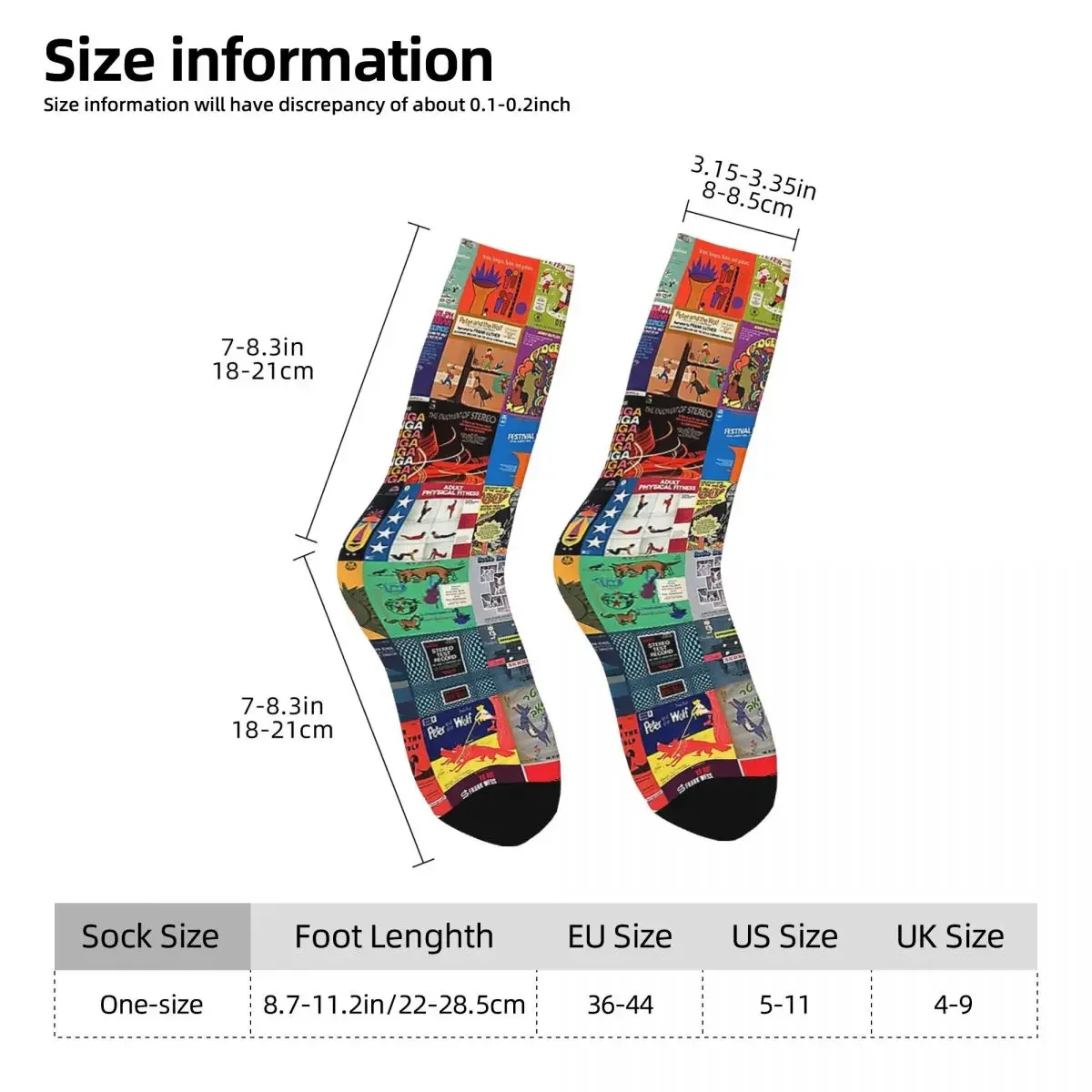 Album Covers Socks Harajuku High Quality Stockings All Season Long Socks Accessories for Unisex Gifts