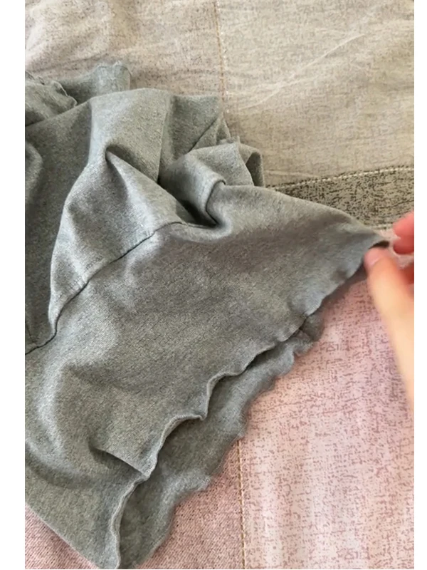 Comfortable Grey Short Pants with Wood Grain  Spring Summer Outdoor Wear Lightweight Low Waist Sexy Hot Pants for Women view 4