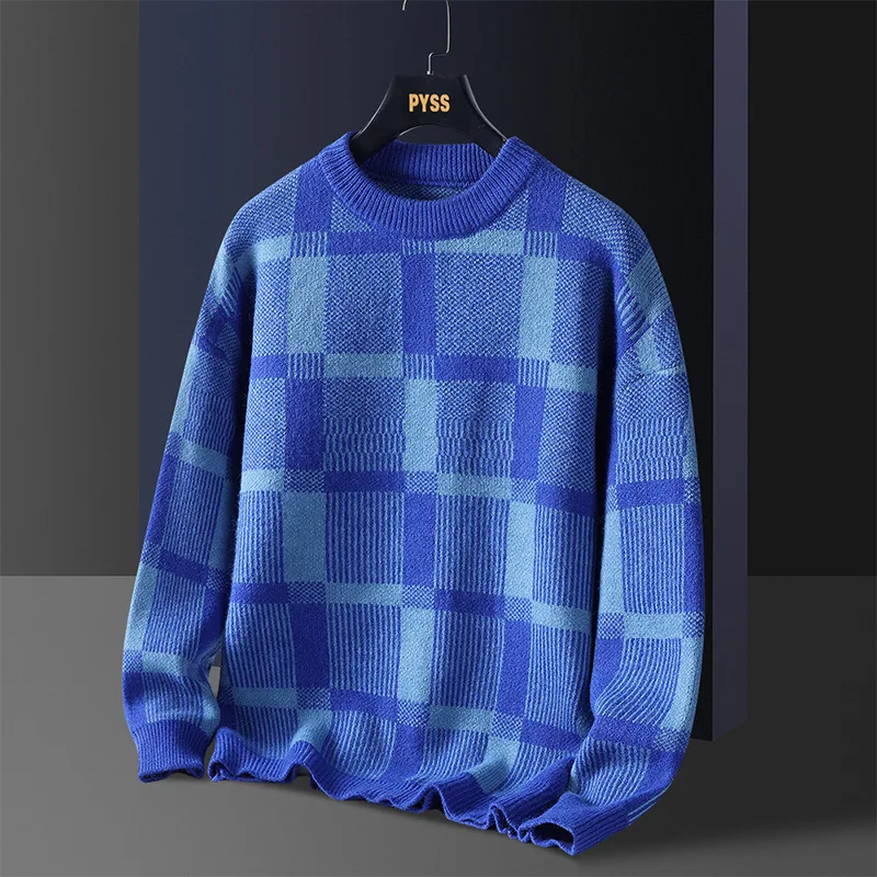 メンズレトロルーズセーター,ラウンドネック,ポートスタイル,ラージサイズ,カジュアルファッション,7XL, 6XL, 5XL,秋冬