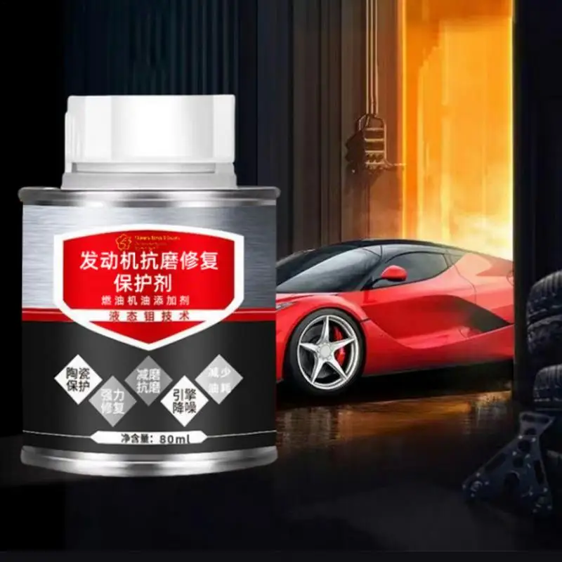 

Engine Anti-Wear Protectant Noise Reduction Repair Agent 80ml Car Boosts Engine Performance Anti-Shaking Protector For Noise