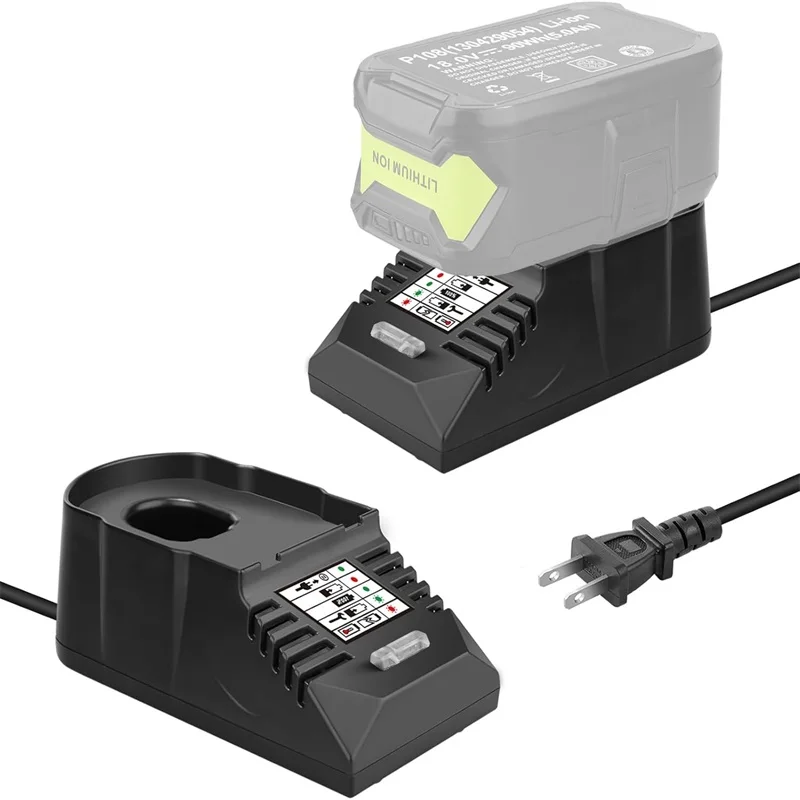 Caricabatteria per Ryobi 18 Volt Al Litio NiCad NiMh Batteria Mini Caricatore Veloce per P102 P103 P104 P105 P108 P109 P190 Ingresso 110 V