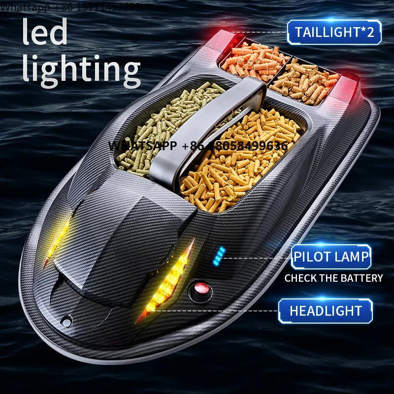 Wholesale YJHJ817 RC Fishing Bait Boats 12V  Remote Control Carp Fishing Accessories From China Made of Durable Plastic GPS