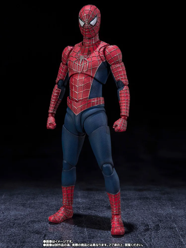 

Marvel Spider-Man Bandai Original No Way Home The Friendly Neighborhood Spider-Man Tobey Maguire Action Anime Figures Toys Gifts