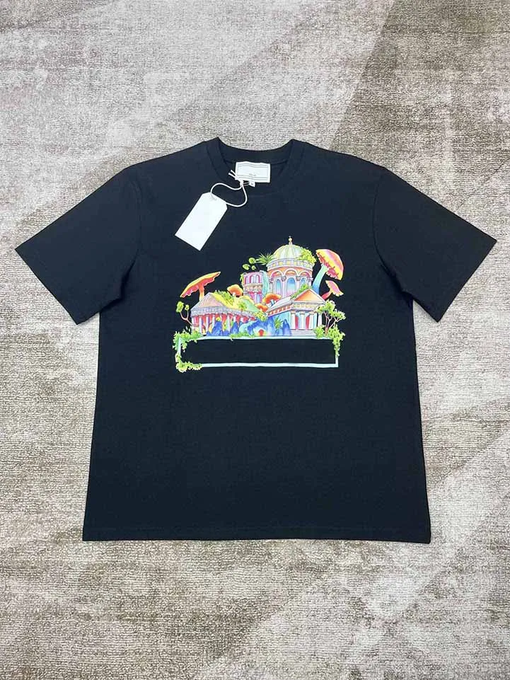 2025 Best Quality Casinoblank Islamic Castle Printed Women Men T shirts tees Hiphop Oversized Men Casual Cotton T shirt