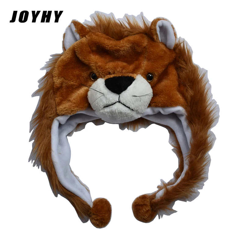 

JOYHY Kids Girls Boys Cartoon Lion Plush Earflap Animal Beanie Hats Children Cute Halloween Christmas Cosplay Winter Warm Caps