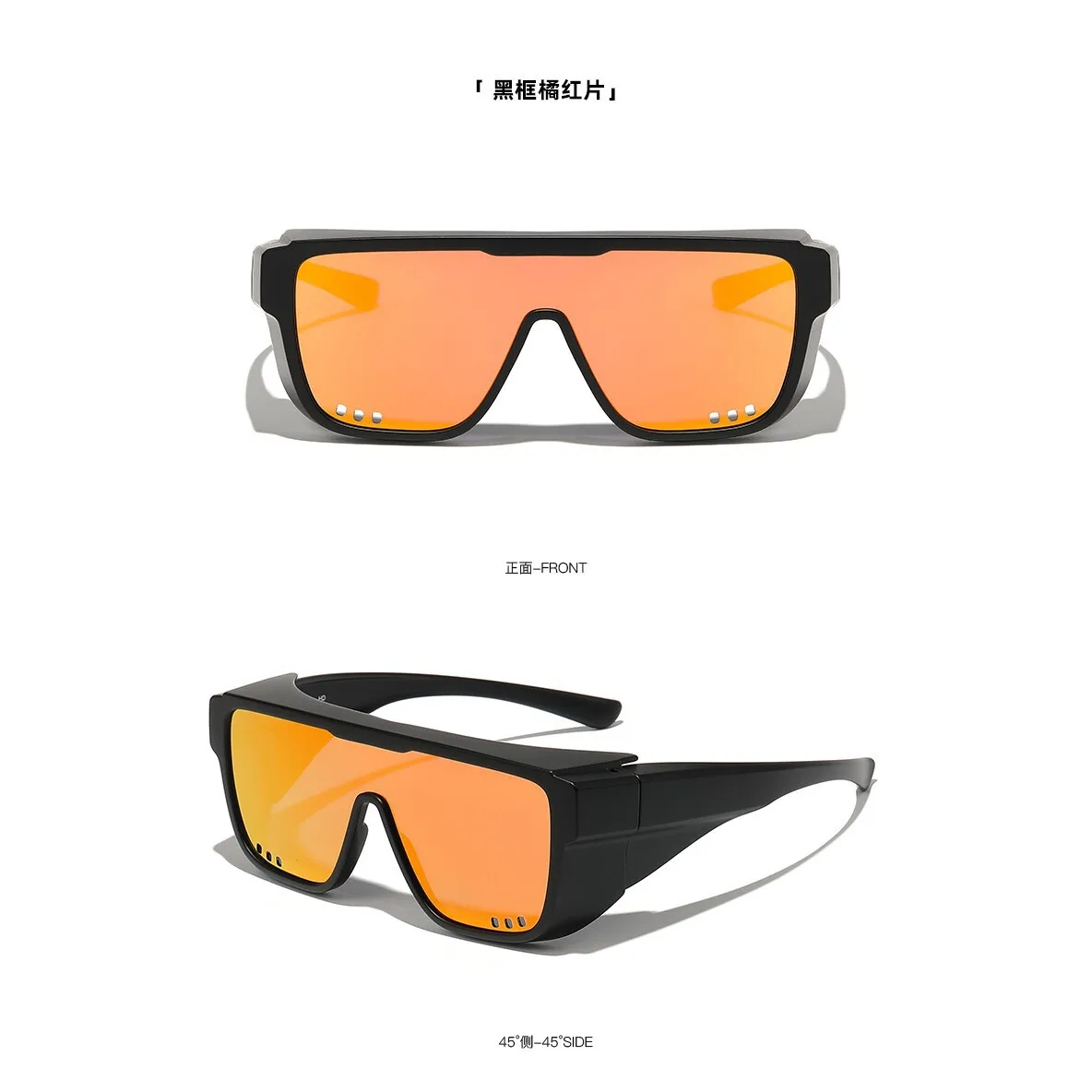 2026 New TR90 Photochromic Polarized Square Sunglasses Unisex Clip On Set UV400 for Driving Fishing Cycling Outdoor