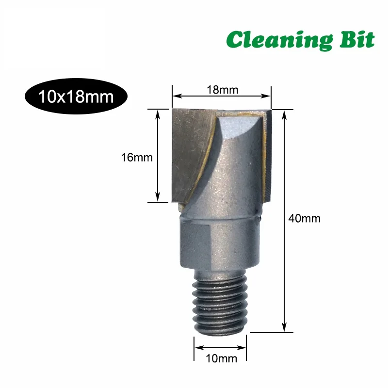 1pc 10mm Screw Thread CNC Cleaning Bottom Router Bit Lock Milling Cutter for Wood Woodworking Bit