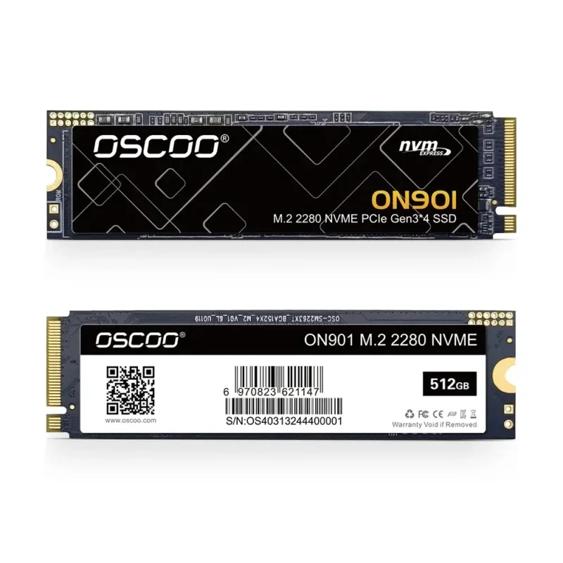 

OSCOO 512GB SSD NVMe PCle Gen3.0x4 128GB 256GB 3D NAND Flash 1TB M.2 2280 SSD Internal Solid State Drive for Laptops & Notebooks