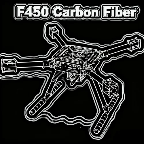 HanNiu 450 MARCO entre ejes Soporte de marco de 4 ejes Motor 2212/2216 para RC Quadcopter Drone