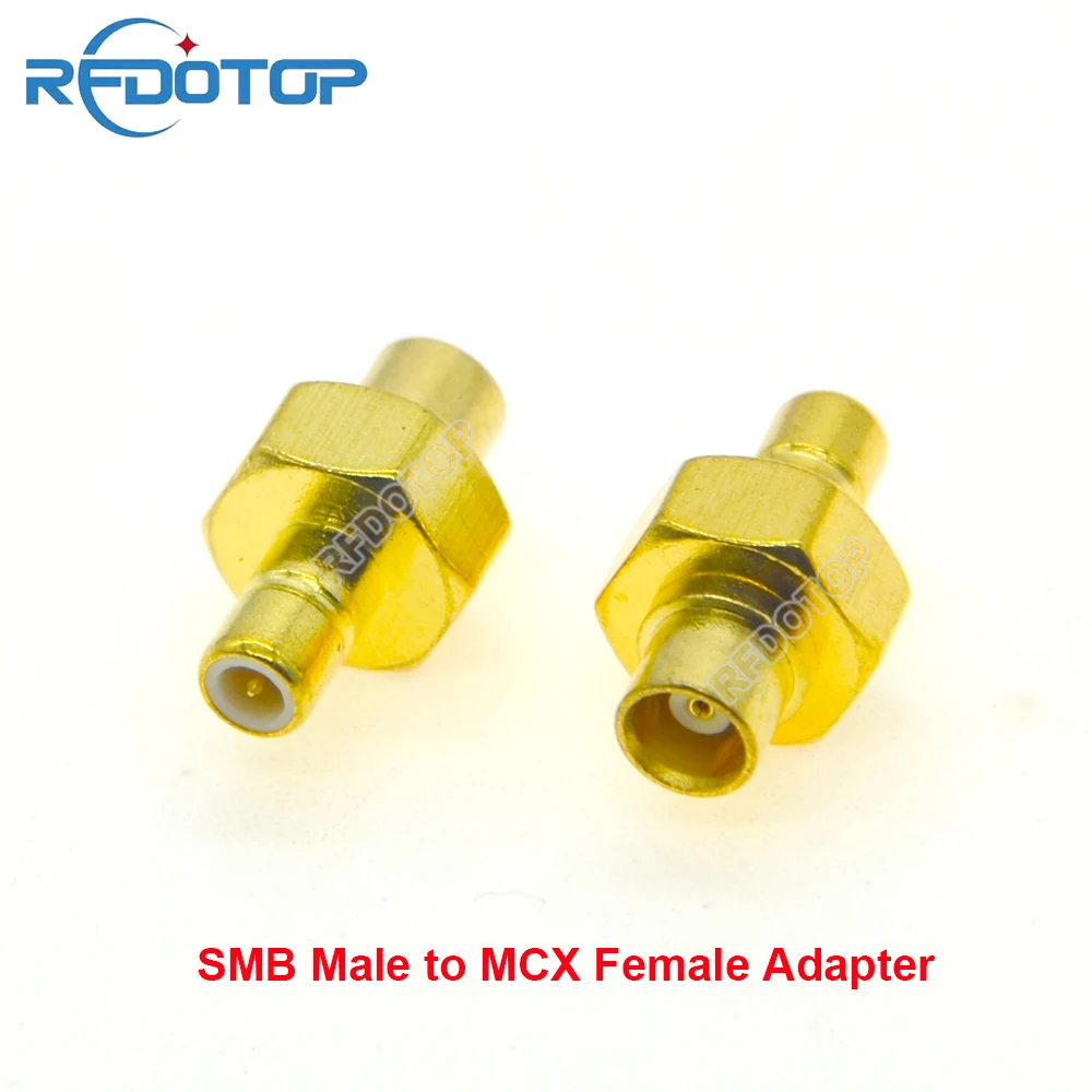 

100PCS SMB Male Plug to MCX Female Jack Conector Straight for Wifi Radio Antenna MCX-K to SMB-J RF Coaxial Adapter High Quality